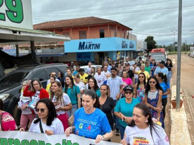 Caminhada pelo Dia do Autismo reúne comunidade em São Miguel do Guaporé e marca inauguração de espaço de atendimento