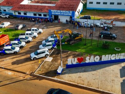 São Miguel do Guaporé fortalece frota municipal com a Segunda maior entrega de veículos da história do município.